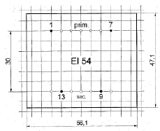 Print Layout - EI54 Transformer